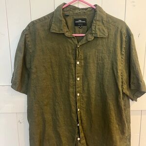 Rodd & Gunn Men's Olive Button Down Shirt